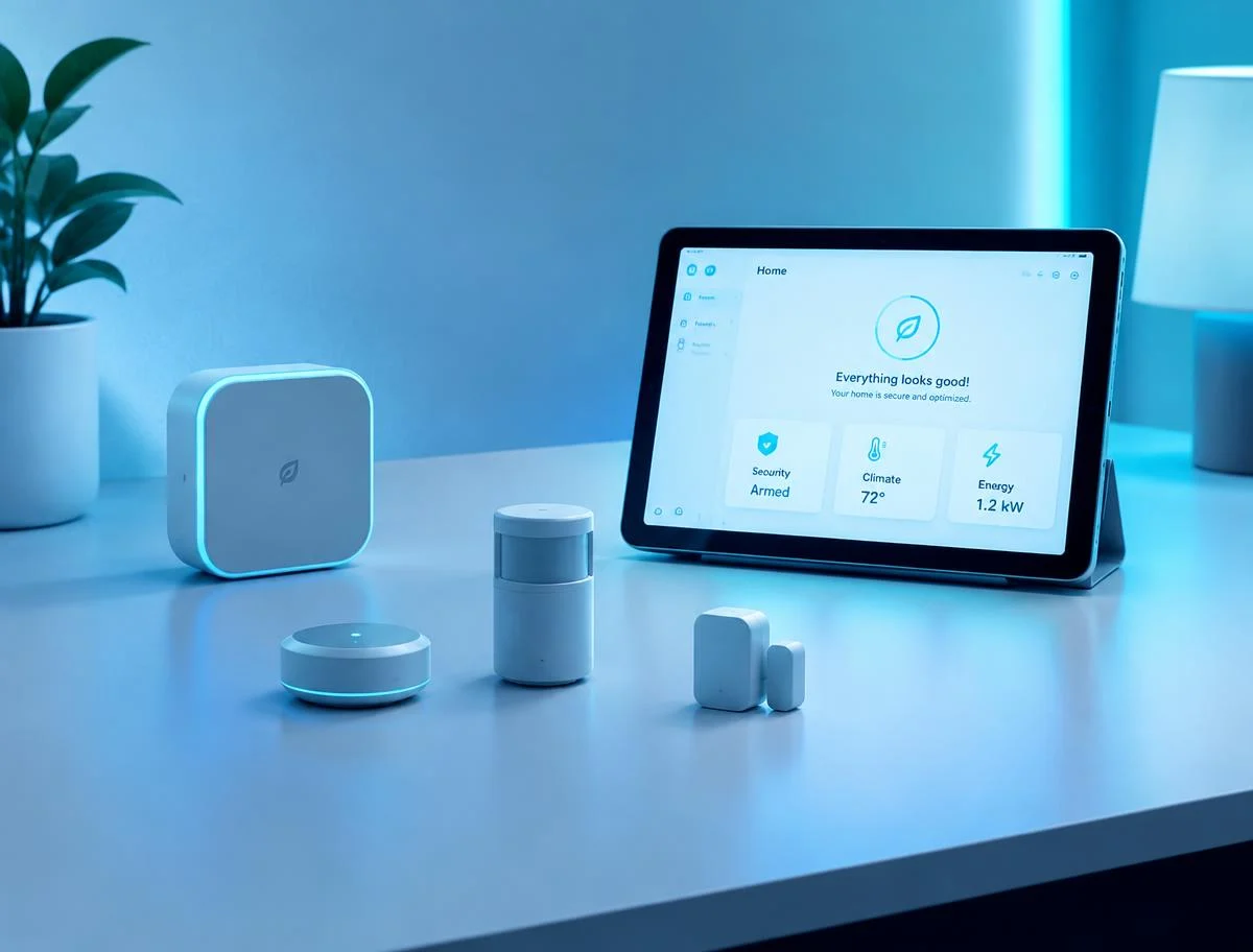 Tablet and smart devices on a desk